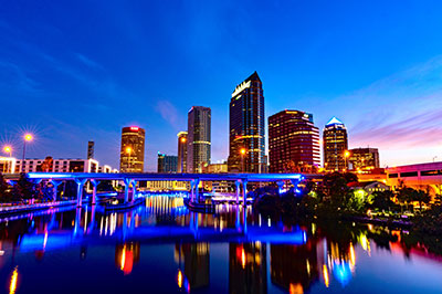 tampa view by night