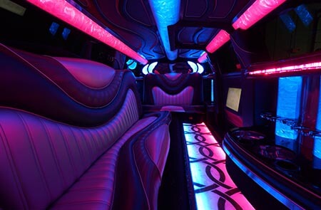 luxury interiors of our stretch limousines