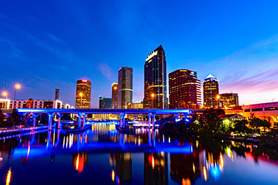 tampa city night view